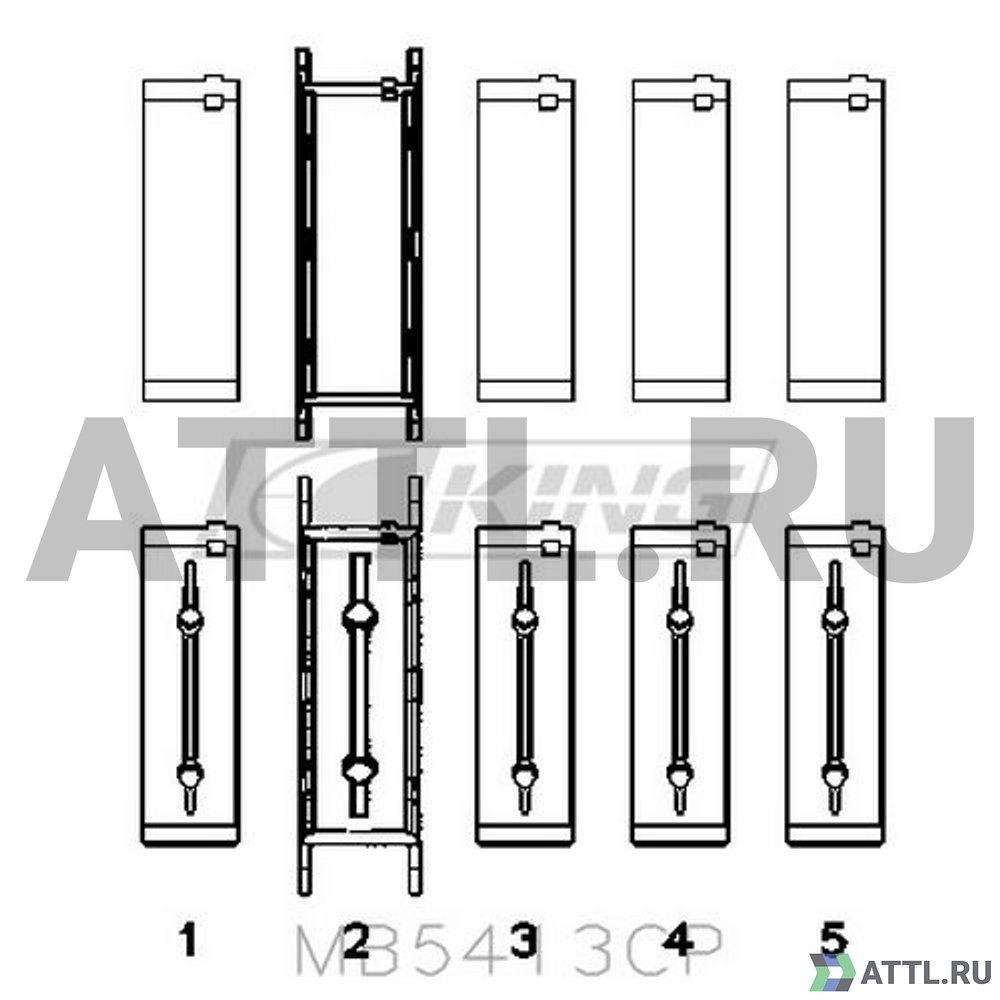 KING MB5413CP Вкладыши коренные STD