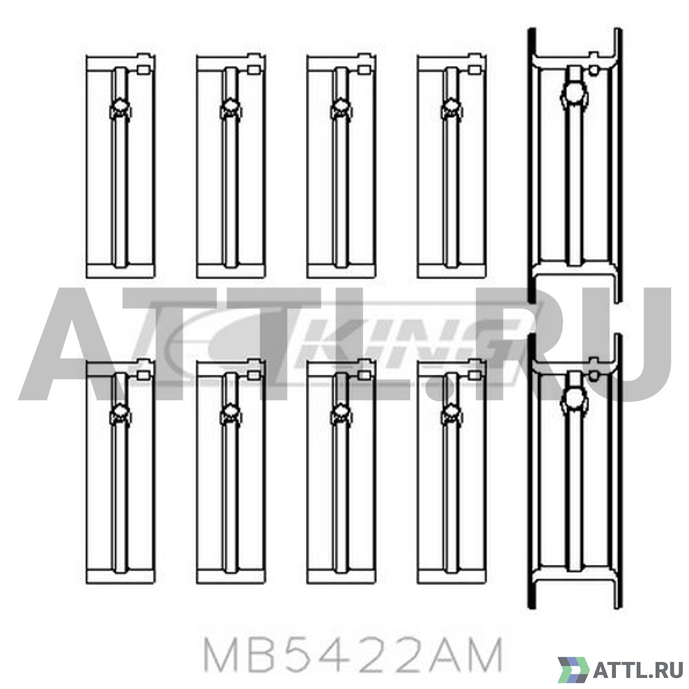 KING MB5422AM Вкладыши коренные STD