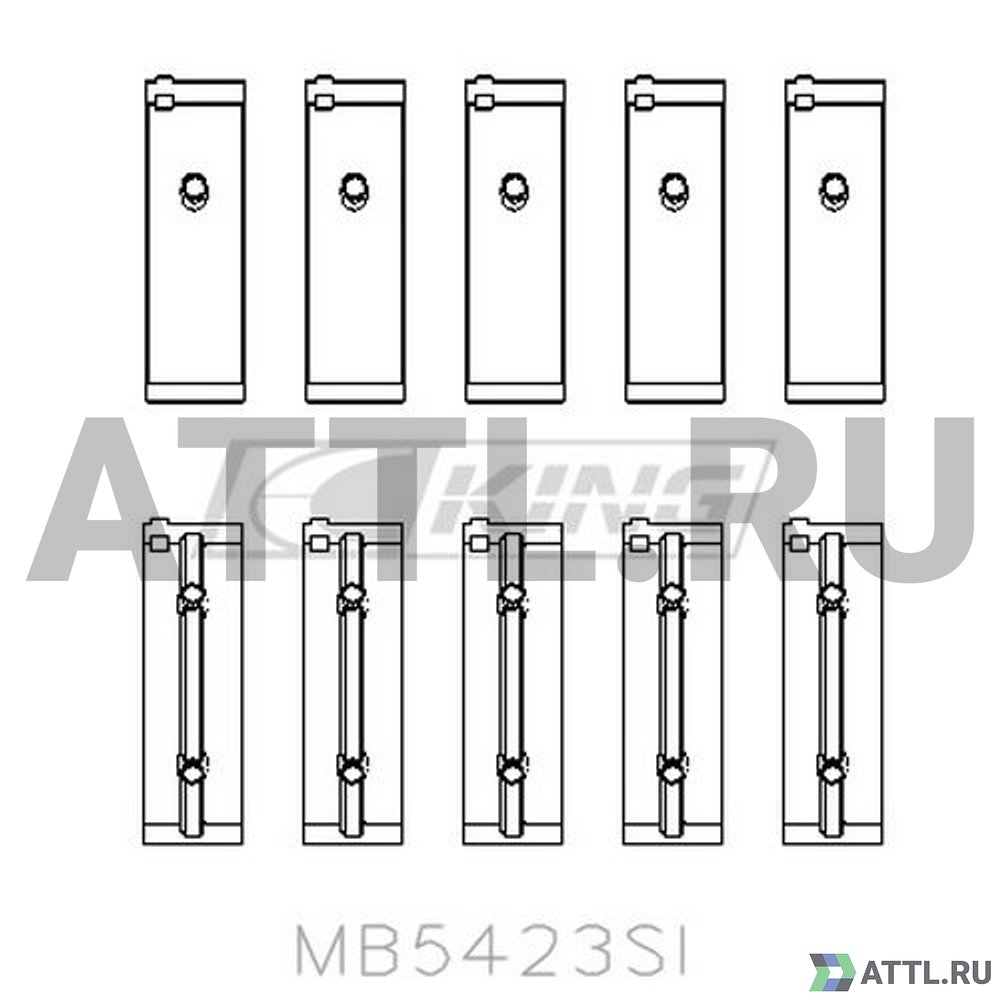 KING MB5423SI Вкладыши коренные STD