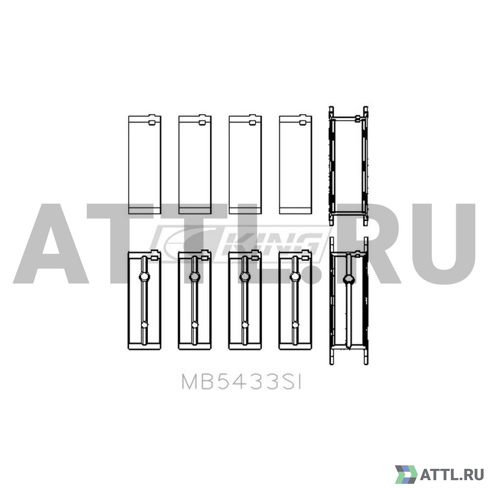 KING MB5433SI Вкладыши коренные STD