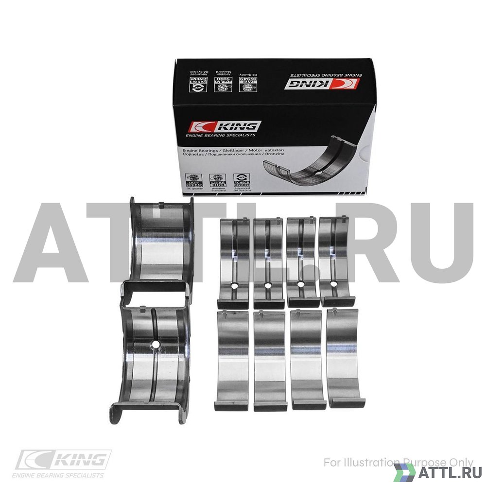 KING MB557SI 010 Вкладыши коренные +0.25