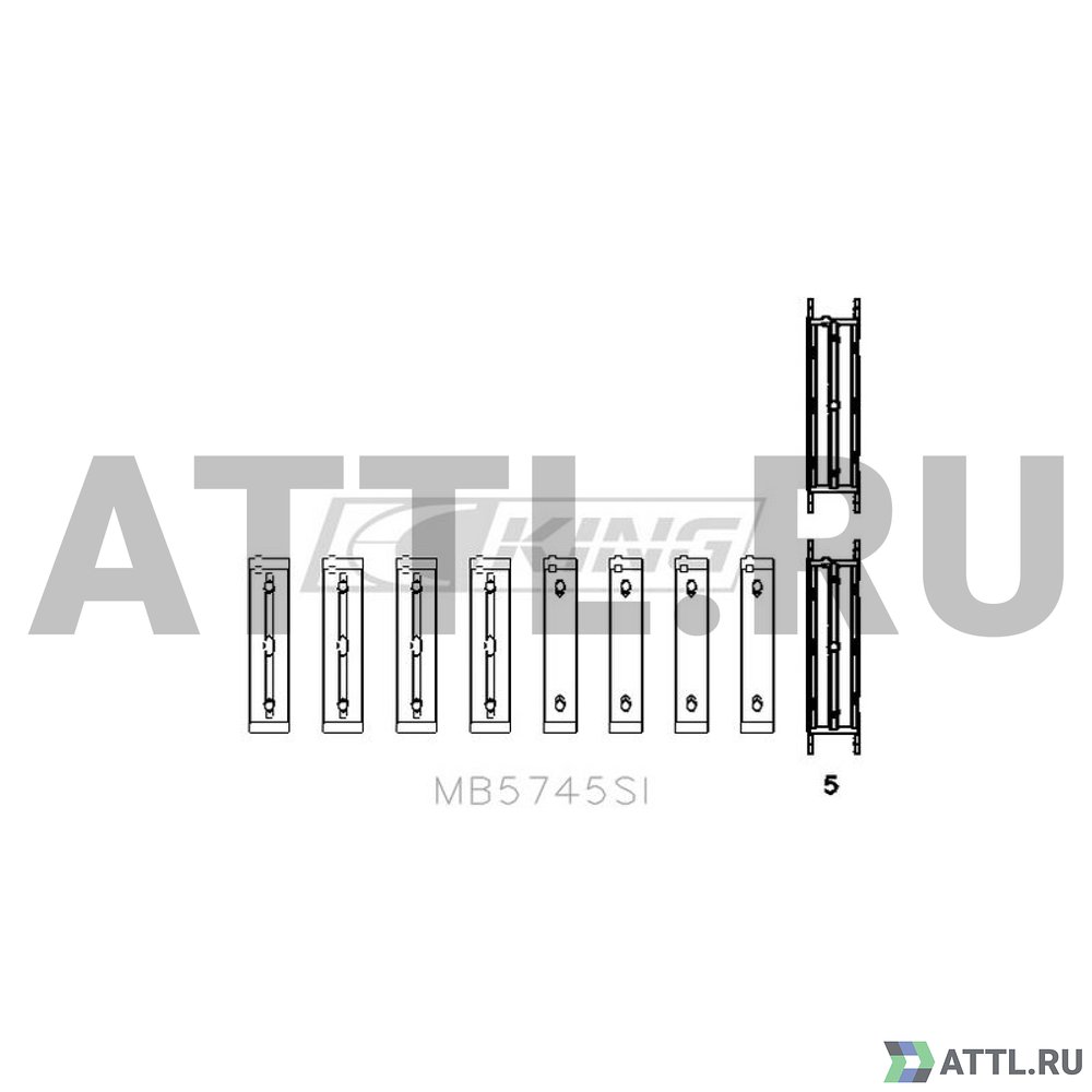 KING MB5745SI Вкладыши коренные STD