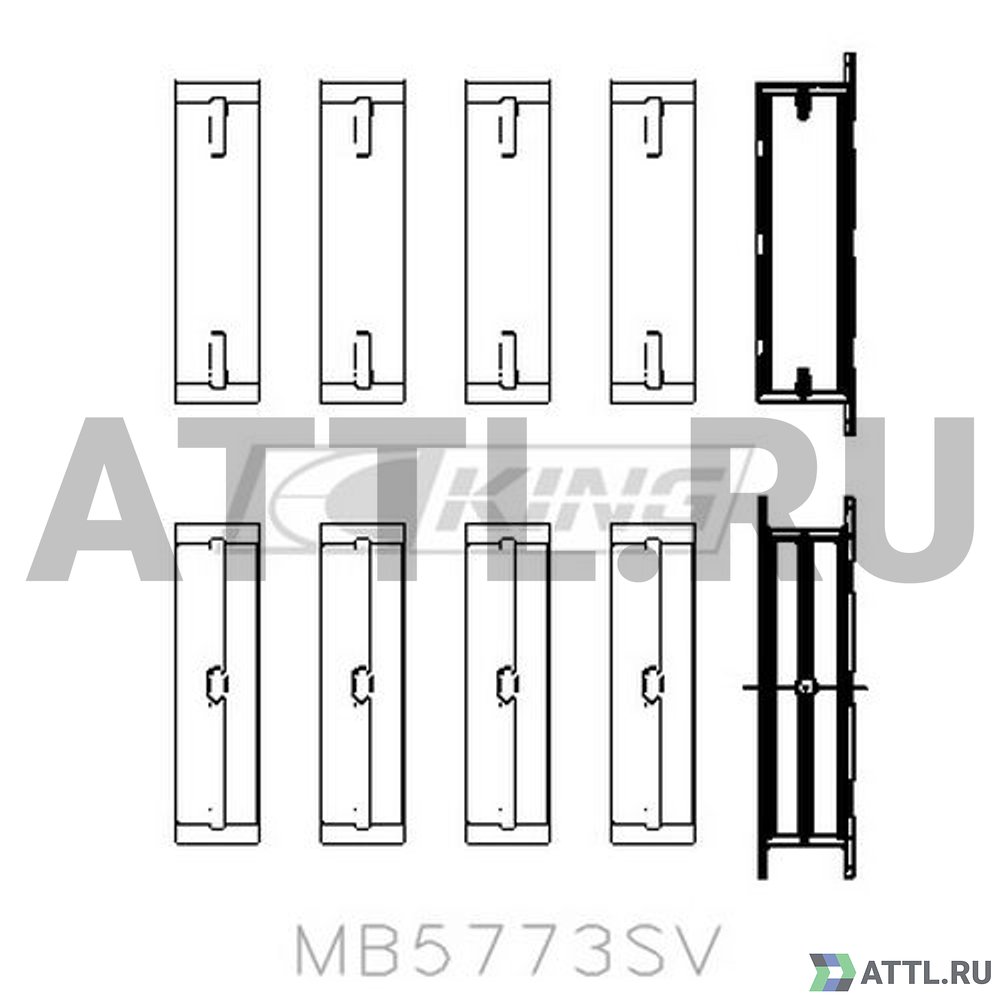 KING MB5773SV Вкладыши коренные STD