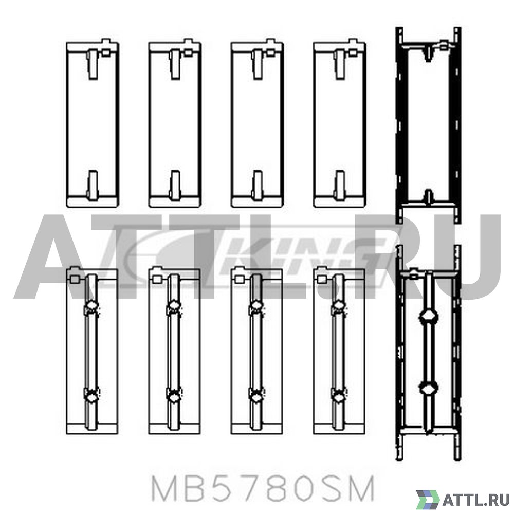 KING MB5780SM Вкладыши коренные STD