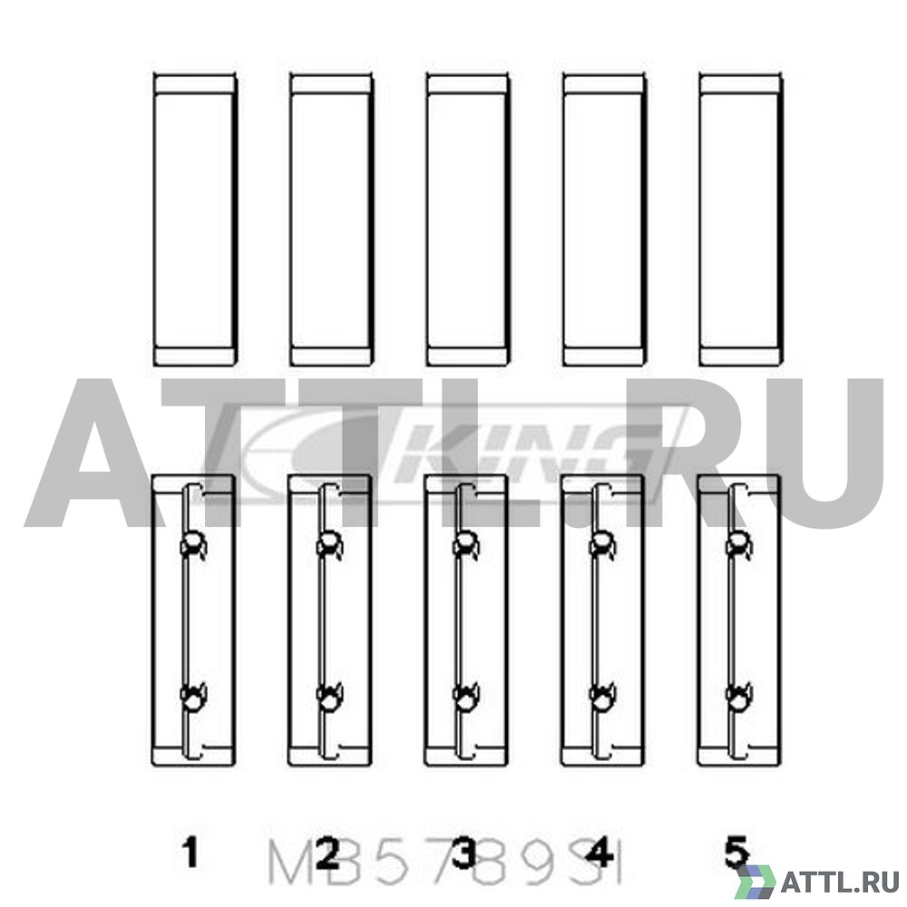 KING MB5789SI Вкладыши коренные STD