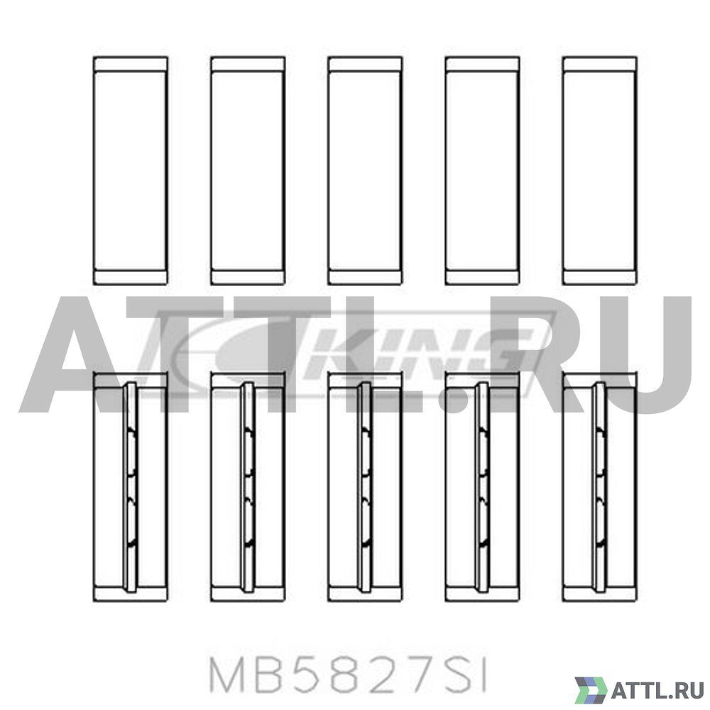 KING MB5827SI Вкладыши коренные STD