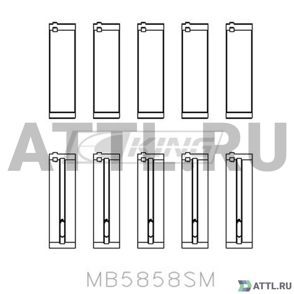 KING MB5858SM Вкладыши коренные STD