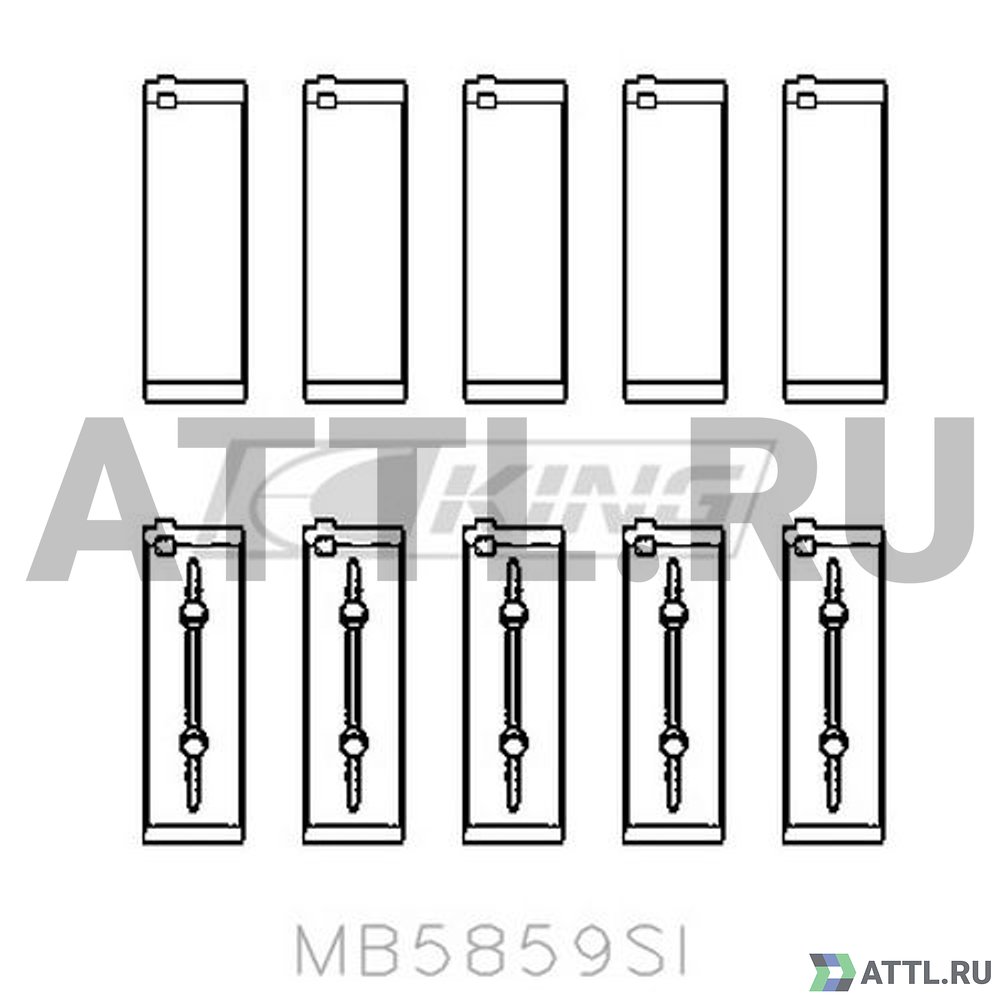 KING MB5859SI Вкладыши коренные STD