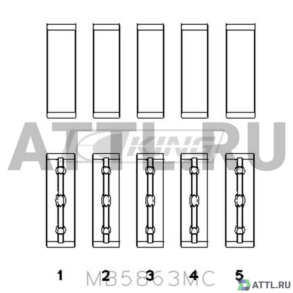 KING MB5863MC Вкладыши коренные STD