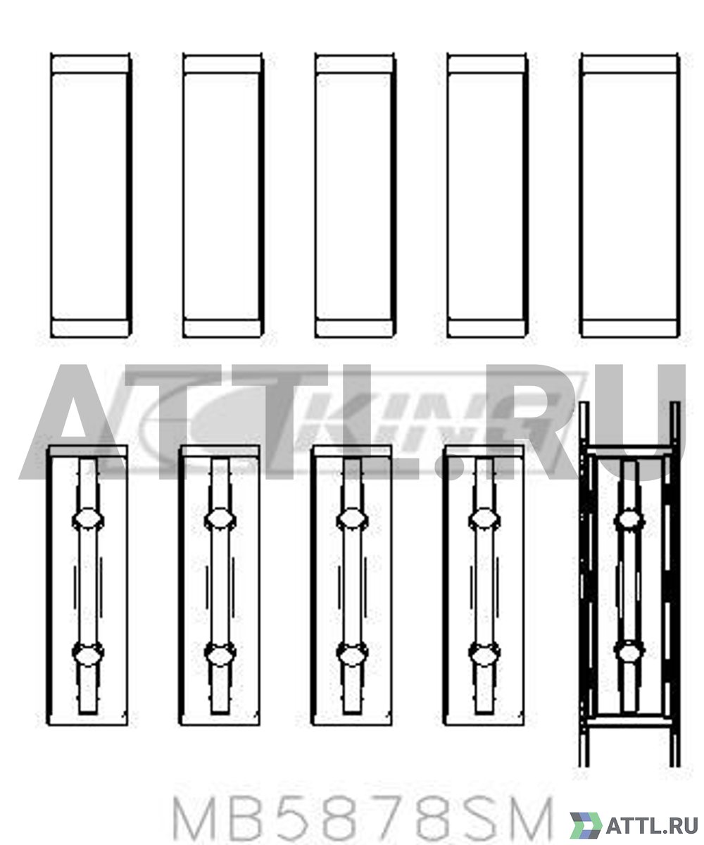 KING MB5878SM Вкладыши коренные STD