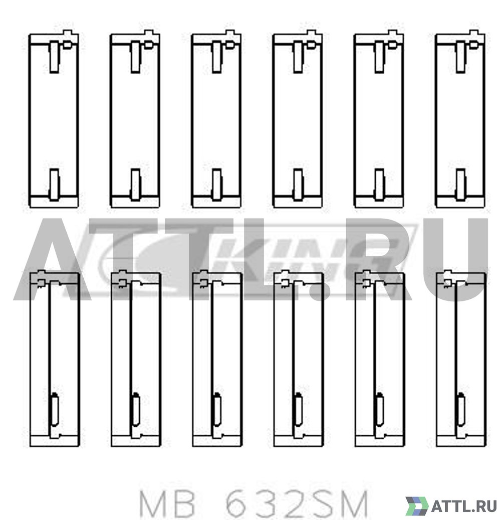 KING MB632SM Вкладыши коренные STD 2.5TDI AXE/AXD