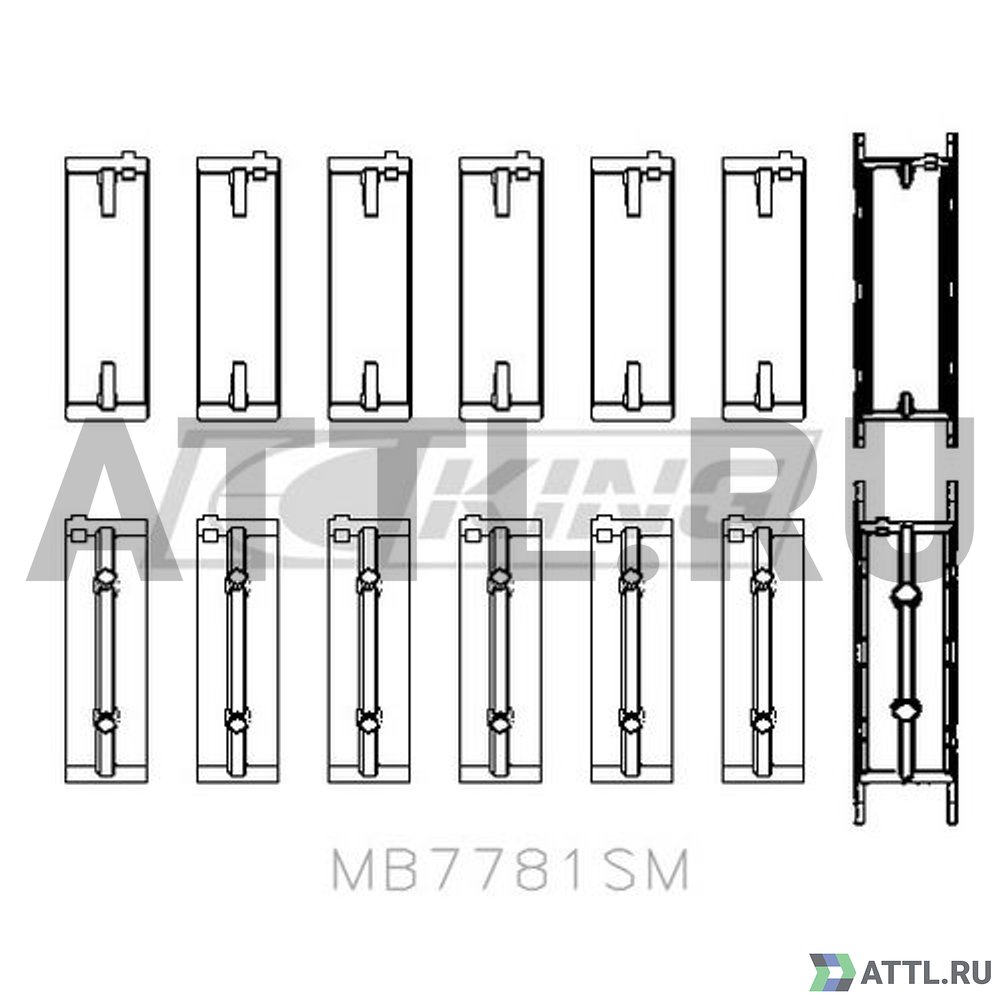 KING MB7781SX Вкладыши коренные STD