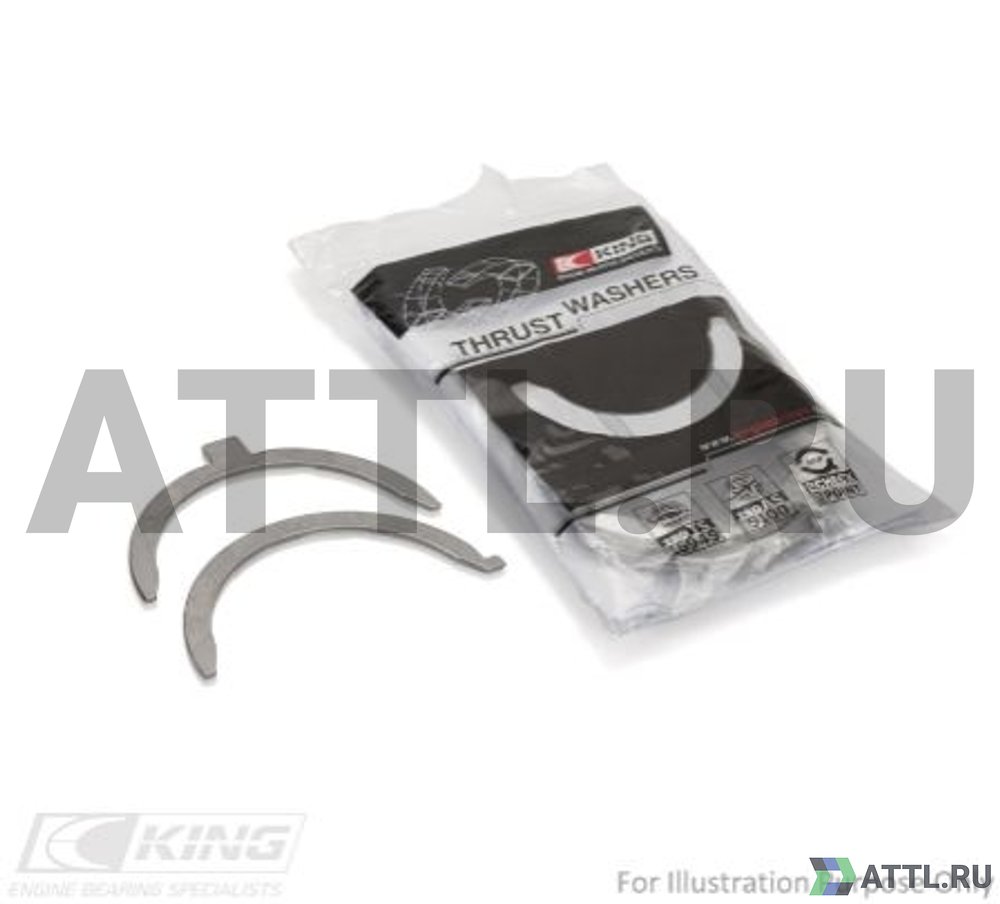 KING TW1008AM Полукольца коленвала упорные STD