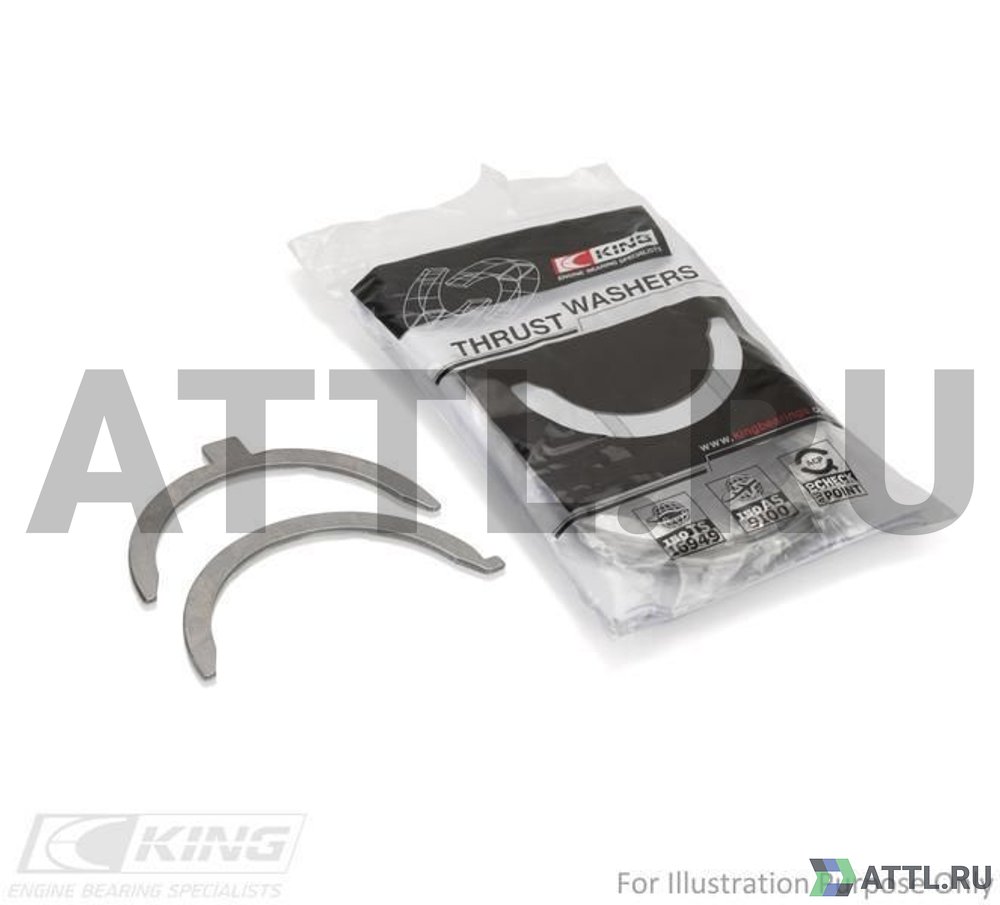 KING TW1020AM Полукольца коленвала упорные STD