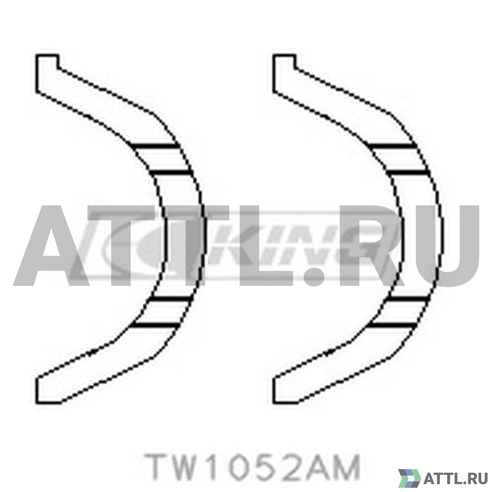 KING TW1052AM Полукольца коленвала упорные STD