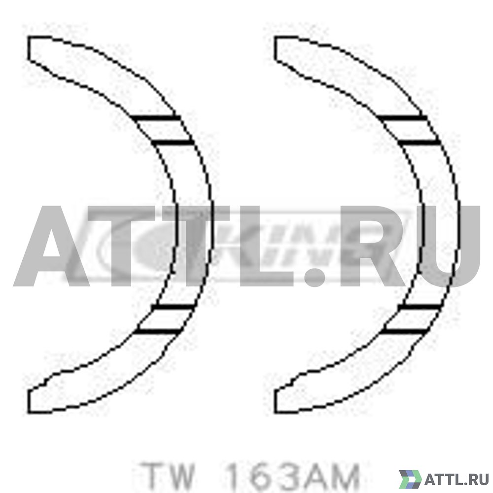 KING TW163AM Полукольца коленвала упорные STD