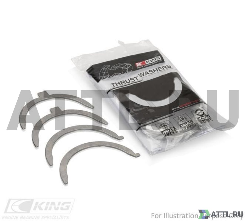 KING TW284AM Полукольца коленвала упорные STD