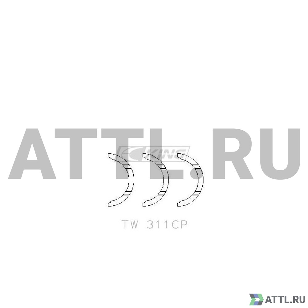 KING TW311CP Полукольца коленвала упорные STD