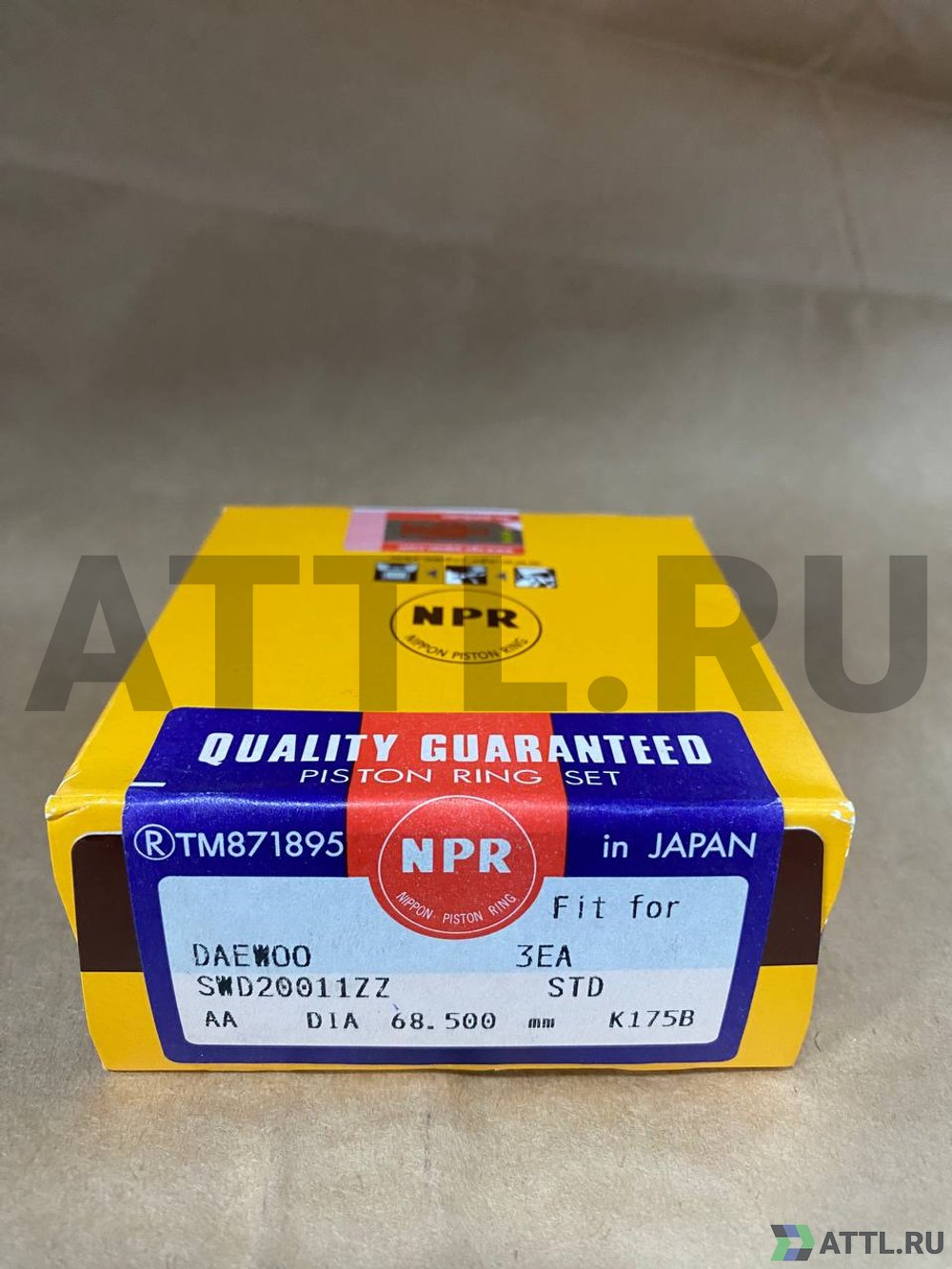 NPR SWD20011ZZ STD Поршневые кольца 3EA (3cyl)