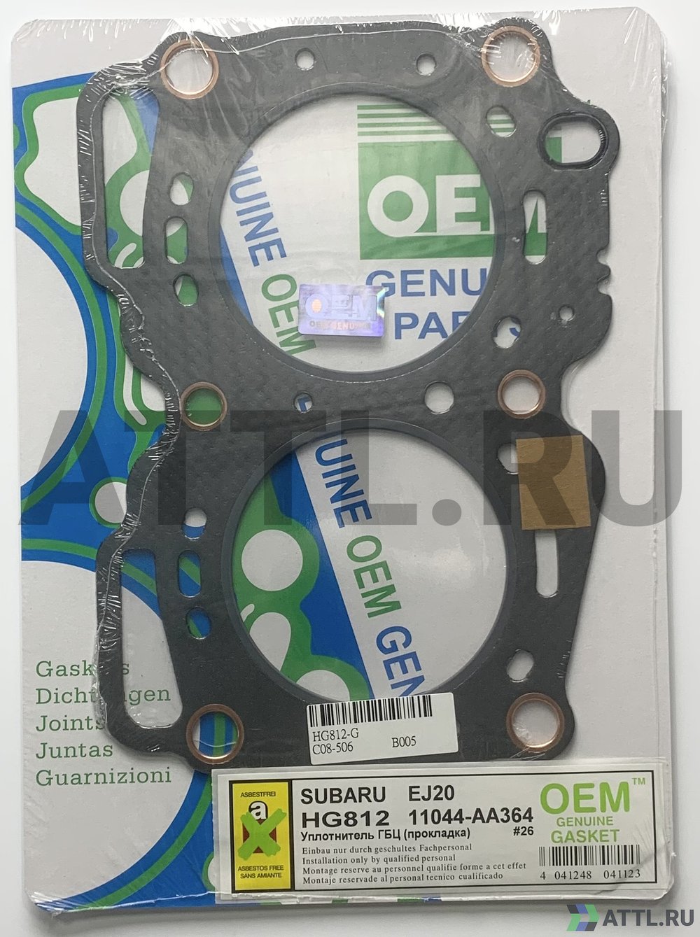 OEM GENUINE GASKET 11044-AA364 G Прокладка ГБЦ (HG812 G)