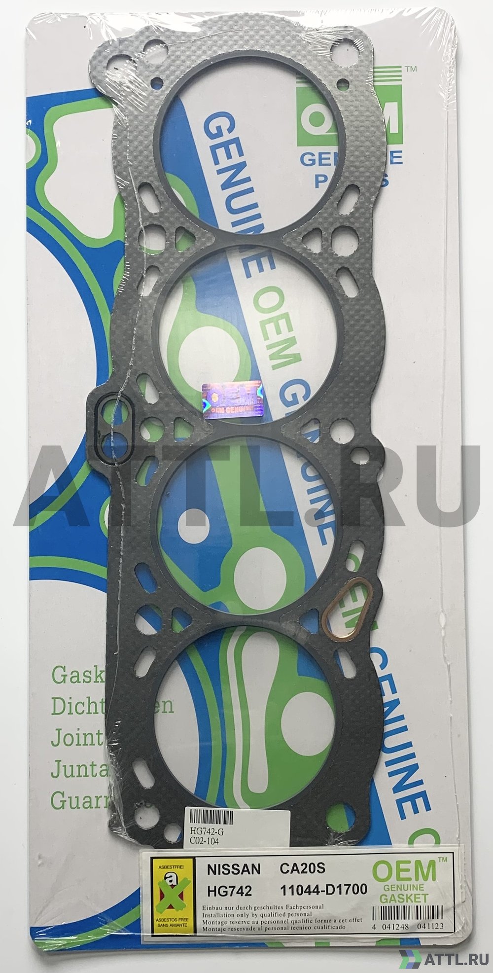 OEM GENUINE GASKET 11044-D1700 G Прокладка ГБЦ (HG742-G)