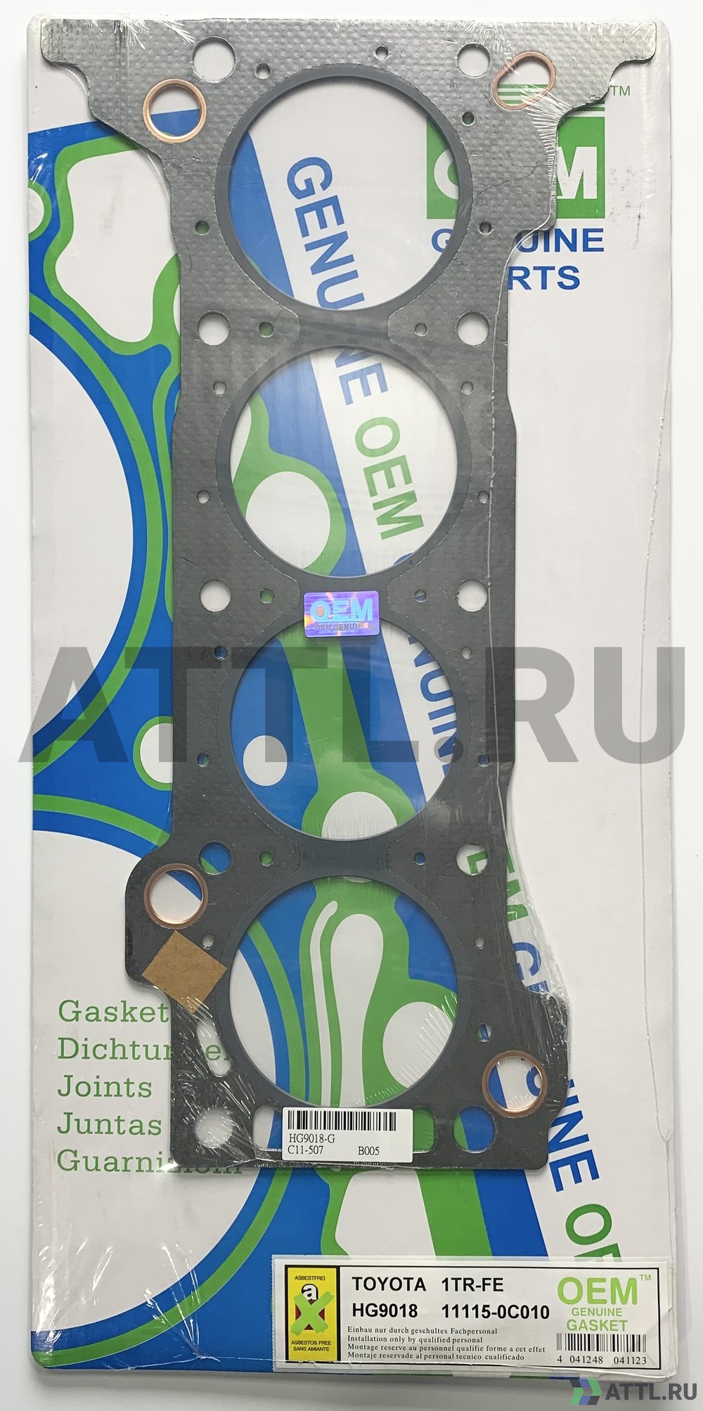 OEM GENUINE GASKET 11115-0C010 G Прокладка ГБЦ (HG9018-G)