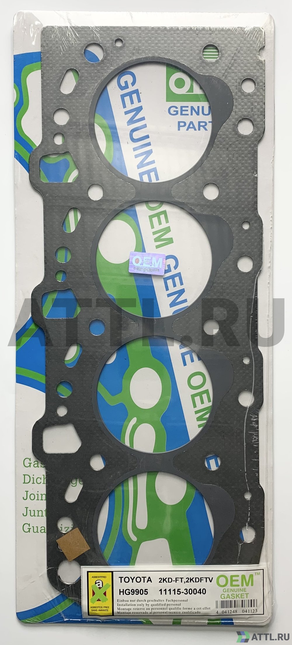 OEM GENUINE GASKET 11115-30040 G Прокладка ГБЦ (HG9905-G)