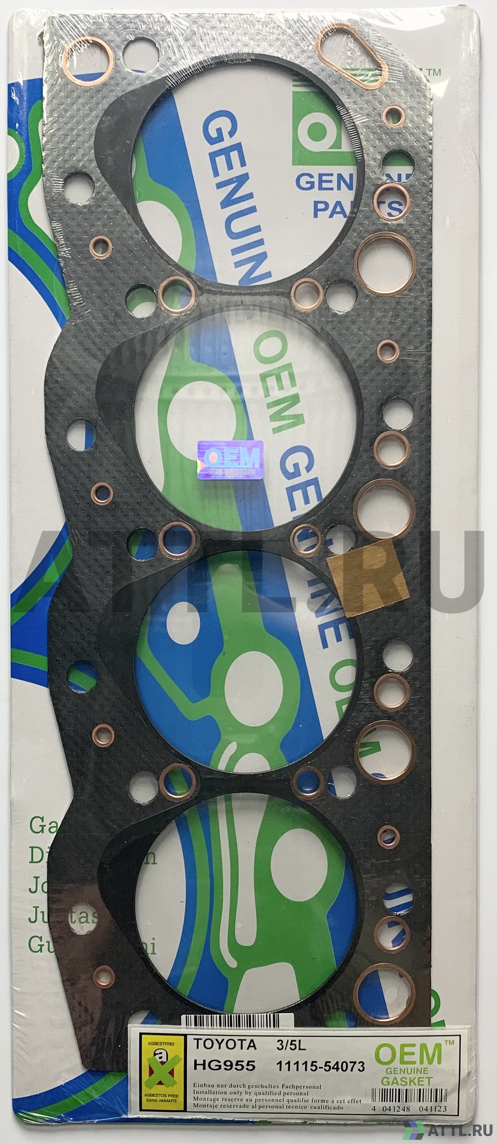 OEM GENUINE GASKET 11115-54073 G Прокладка ГБЦ 3L-T (HG955-G)