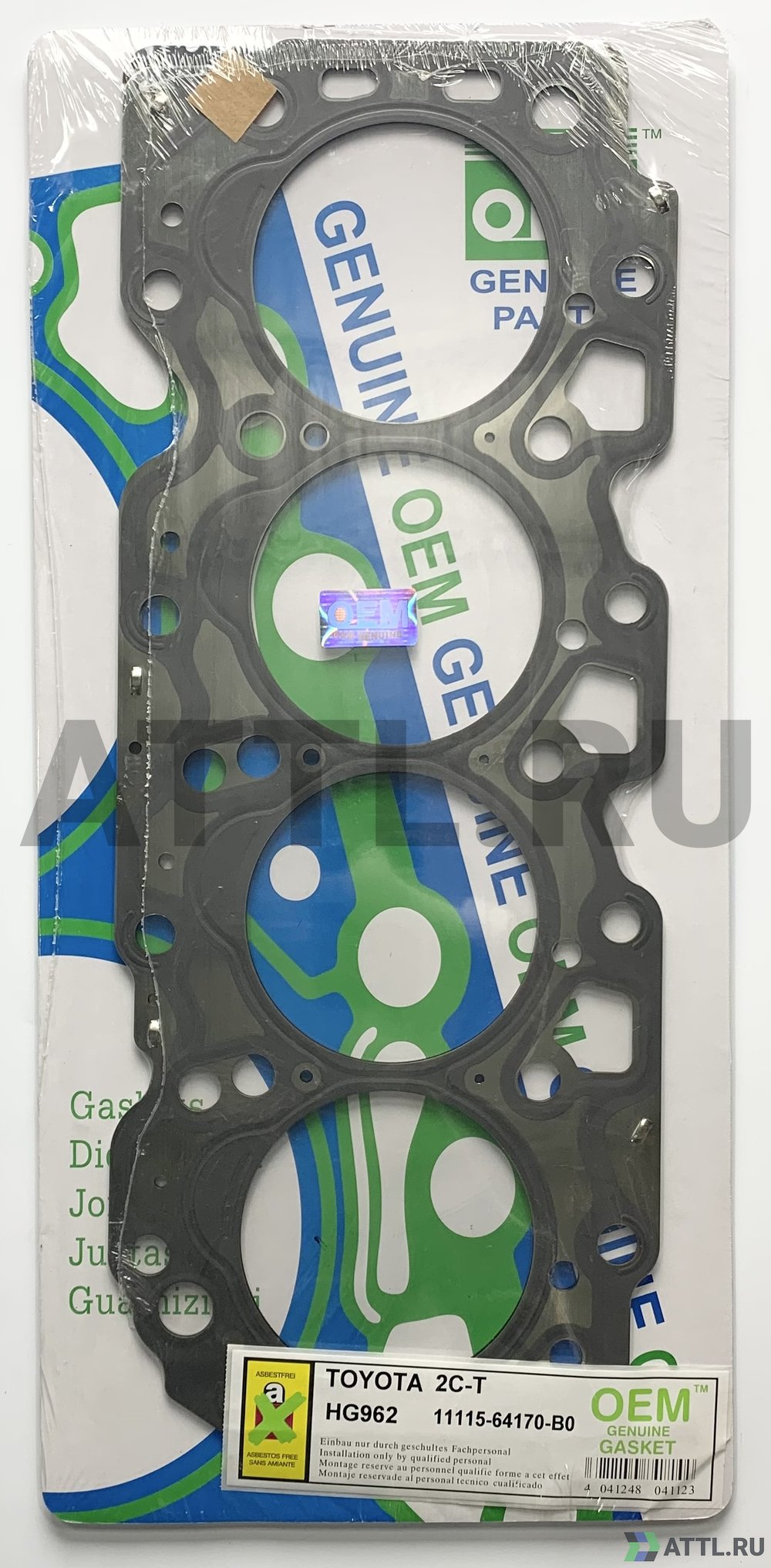 OEM GENUINE GASKET 11115-64170-B0 S Прокладка ГБЦ (HG962-S)