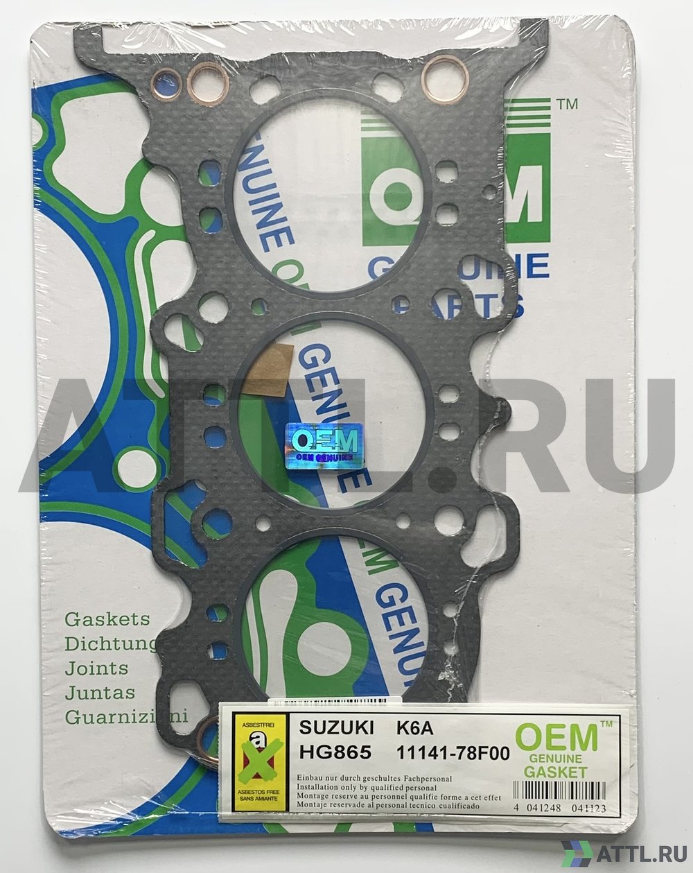 OEM GENUINE GASKET 11141-78F00 G Прокладка ГБЦ (HG865-G)