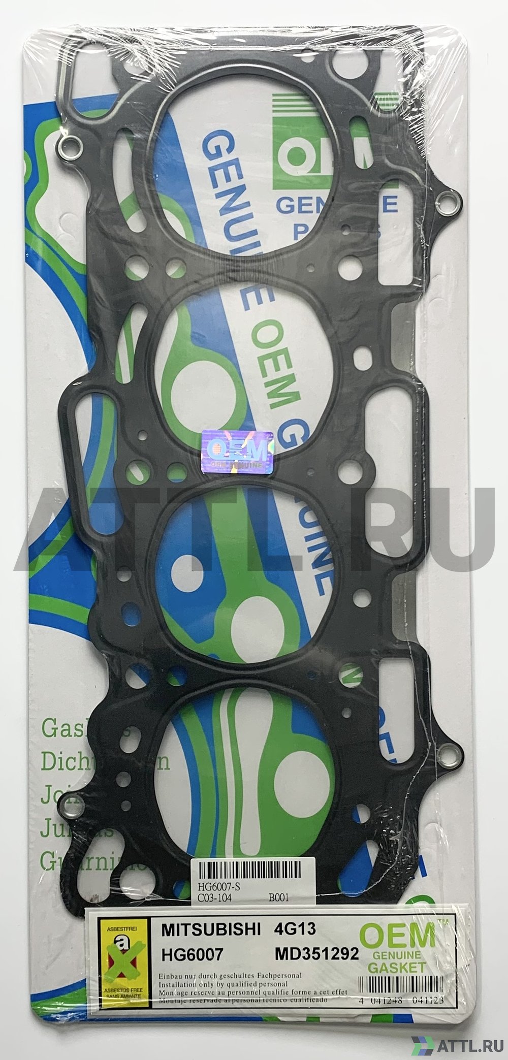 OEM GENUINE GASKET MD351292 S Прокладка ГБЦ (HG6007-S)