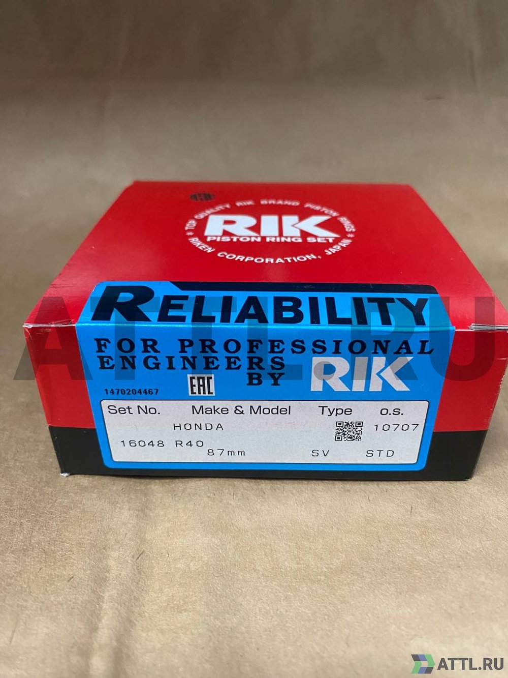 RIK 16048 STD Поршневые кольца K24A