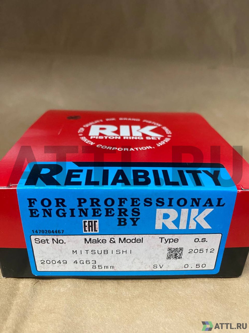 RIK 20049 050 Поршневые кольца 4G63K