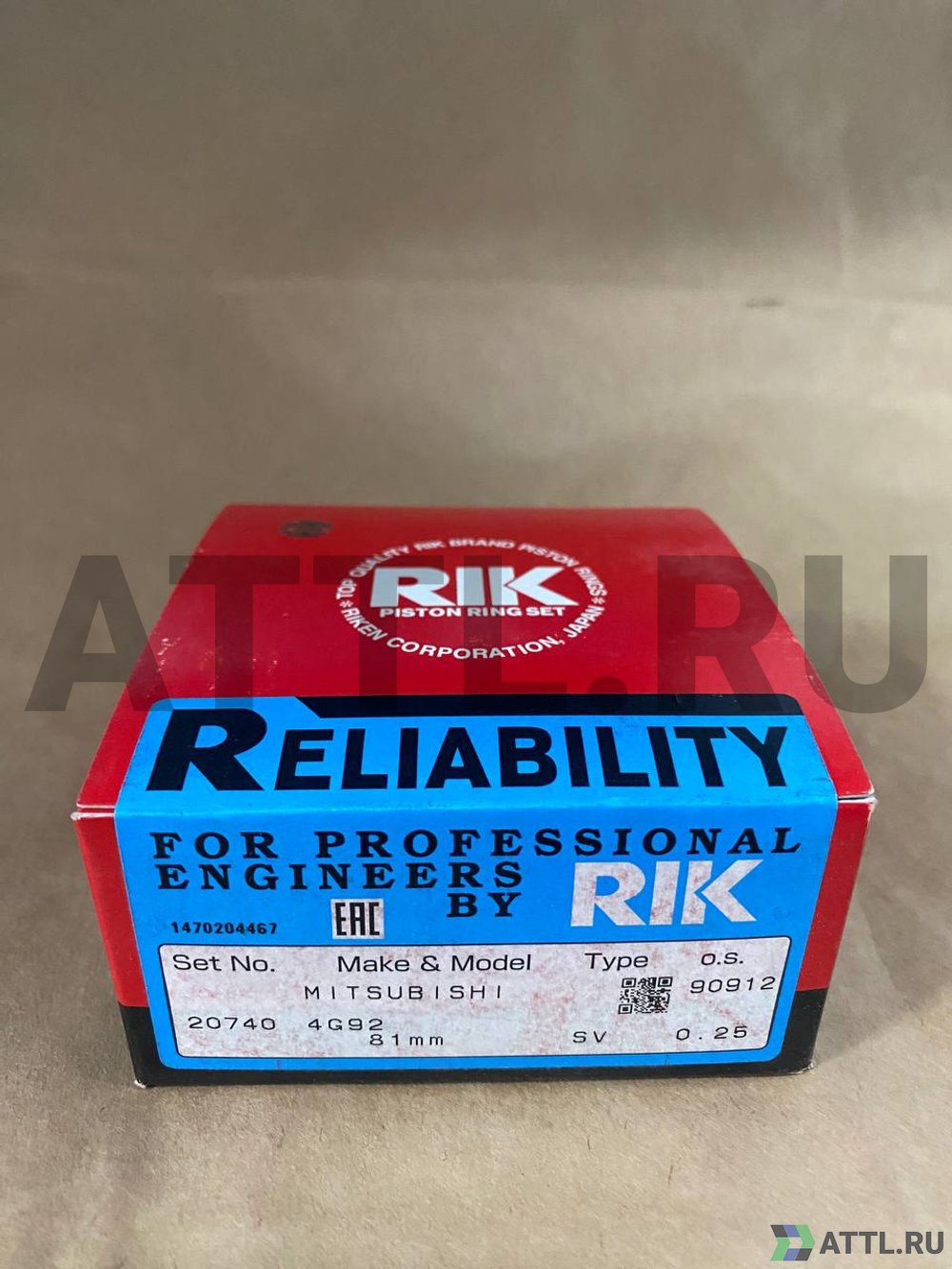 RIK 20740 025 Поршневые кольца 4G92