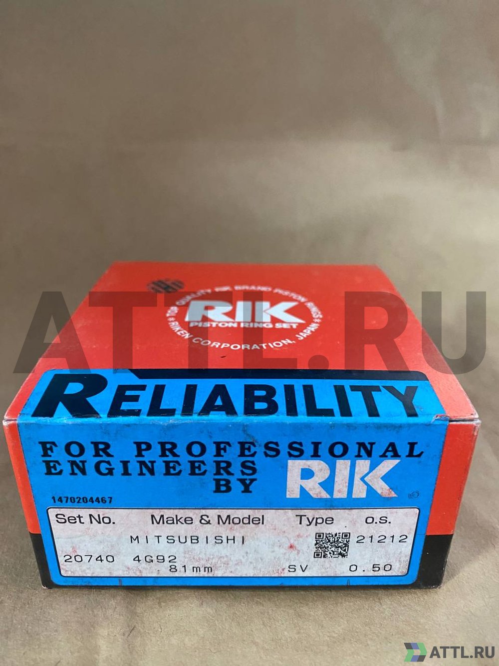 RIK 20740 050 Поршневые кольца 4G92