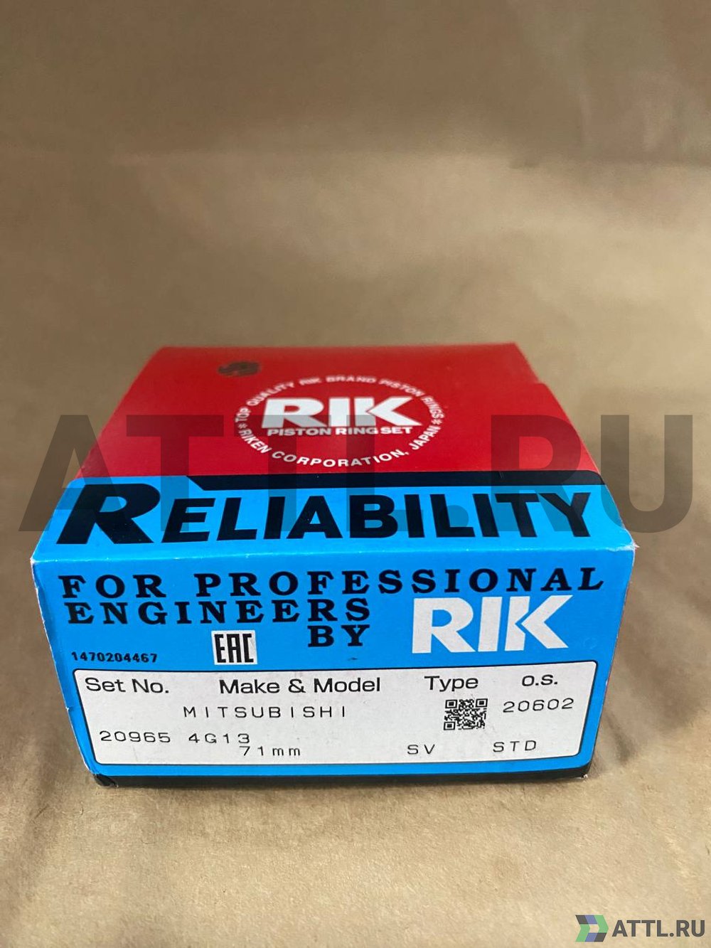 RIK 20965 STD Поршневые кольца 4G13 (NEW)