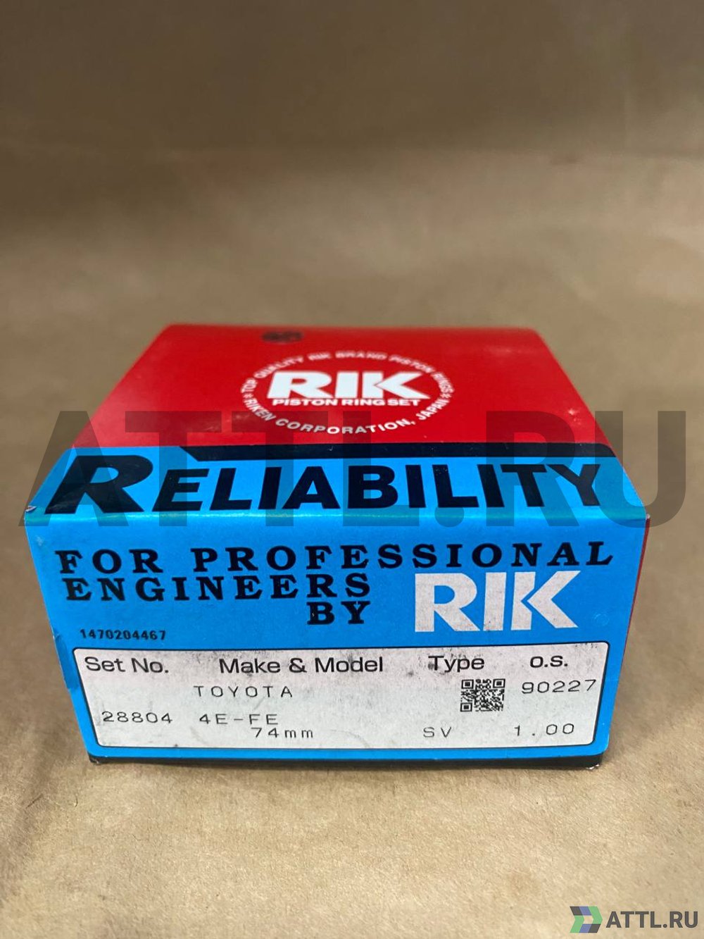 RIK 28804 100 Поршневые кольца 4E-FE