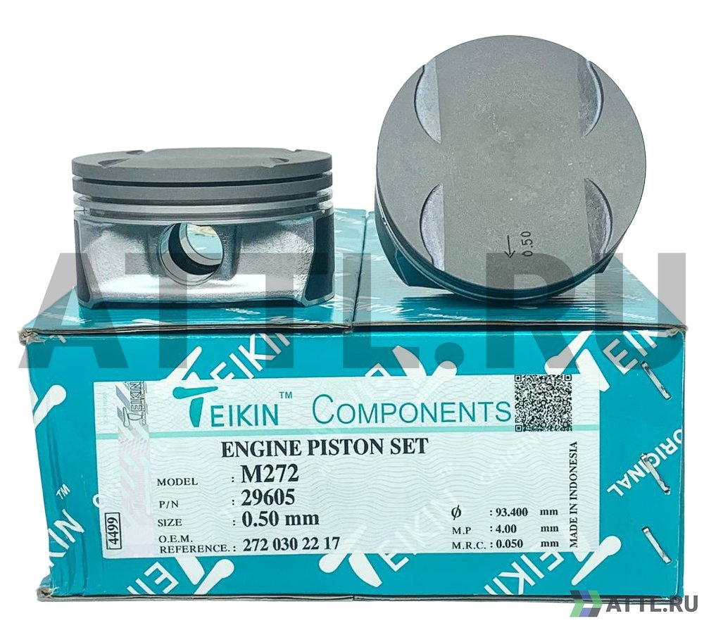TEIKIN 29605 050 Комплект поршней M272 d92,9+0.50 1,5-1,75-2,5