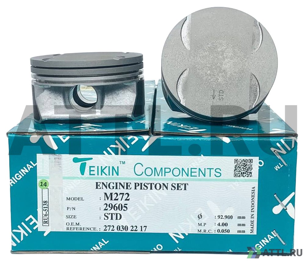 TEIKIN 29605 std Комплект поршней M272 d92,9 STD 1,5-1,75-2,5