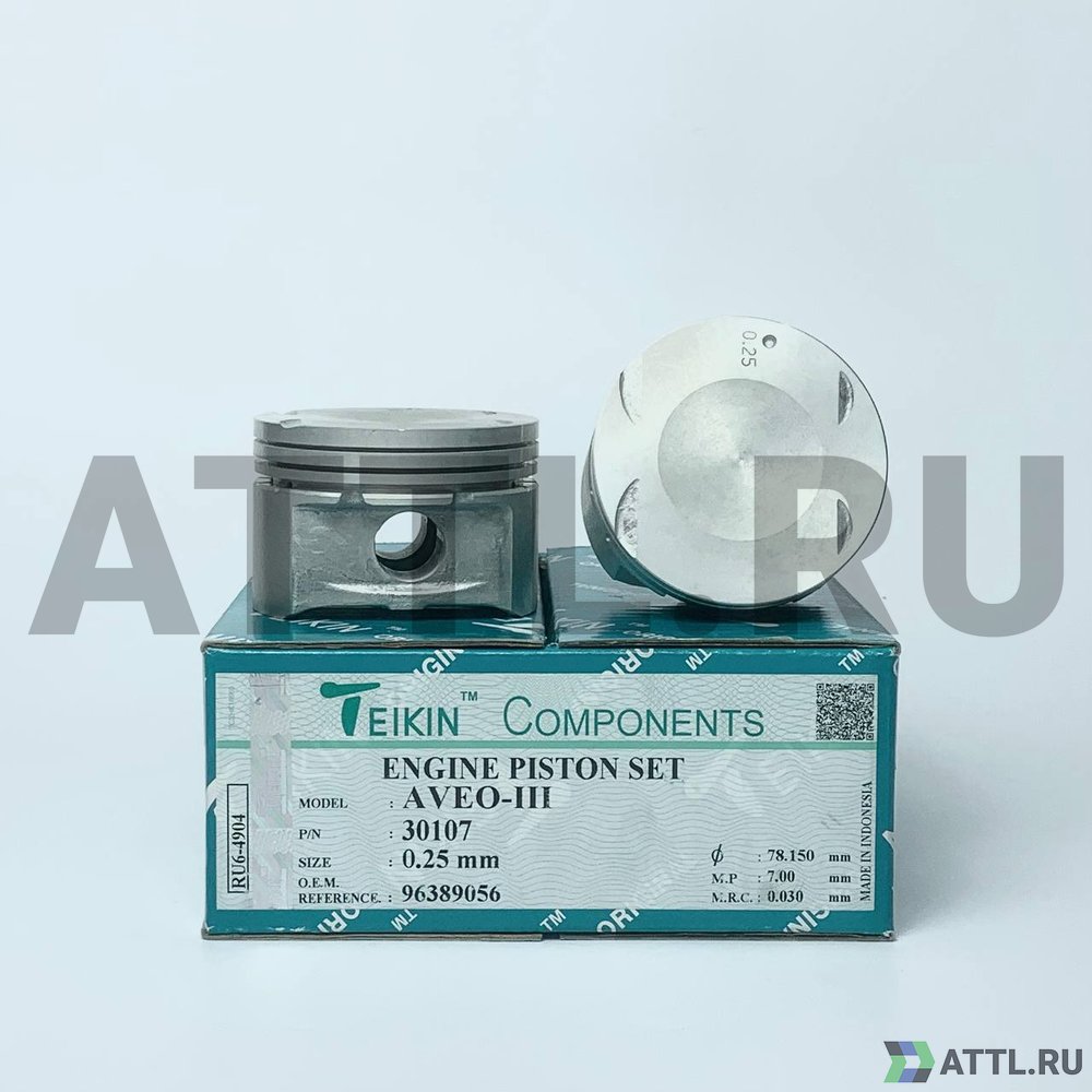 TEIKIN 30107 025 Комплект поршней AVEO-III d77,9+0.25 1,2-1,5-2,5