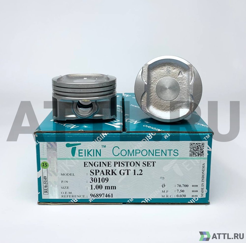 TEIKIN 30109 100 Комплект поршней SPARK GT 1.2L d69,7+1.00 1,2-1,2-2