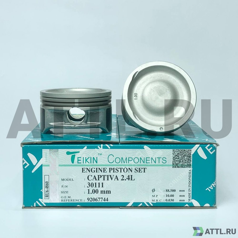 TEIKIN 30111 100 Комплект поршней CAPTIVA 2.4L d87,5+1.00 1,2-1,5-2,5