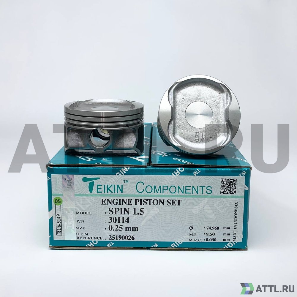 TEIKIN 30114 025 Комплект поршней 1.5L