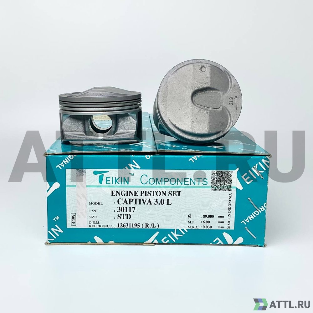 TEIKIN 30117 std Комплект поршней CAPTIVA 3.0 d89 STD 1-1,2-1,5
