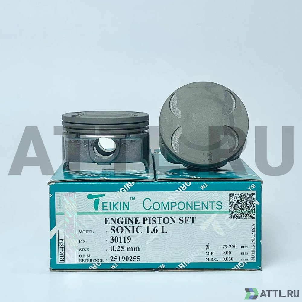 TEIKIN 30119 025 Комплект поршней 1.6L LDE/A16XER d79+0.25 1,2-1,2-2