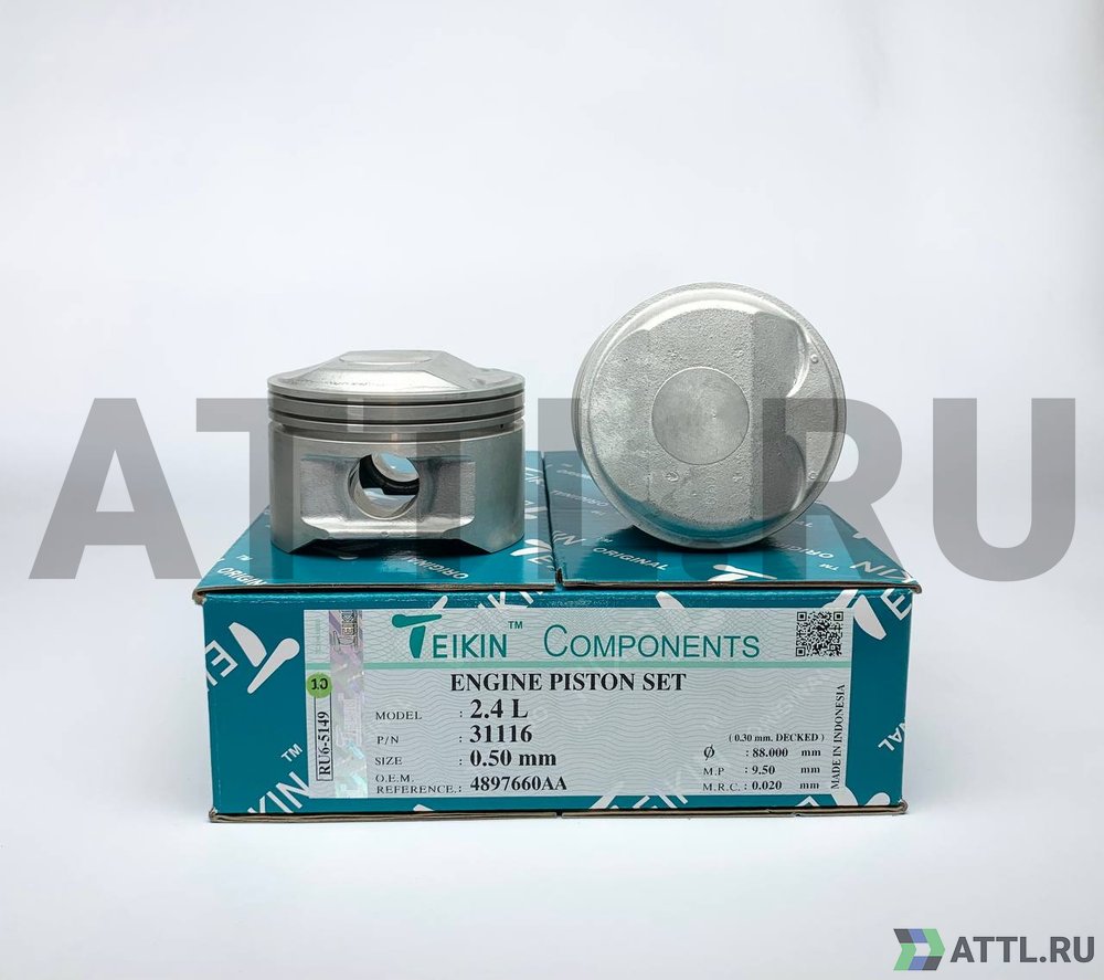 TEIKIN 31116 050 Комплект поршней 2.4L EDZ d87,5+0.50 1,2-1,5-3