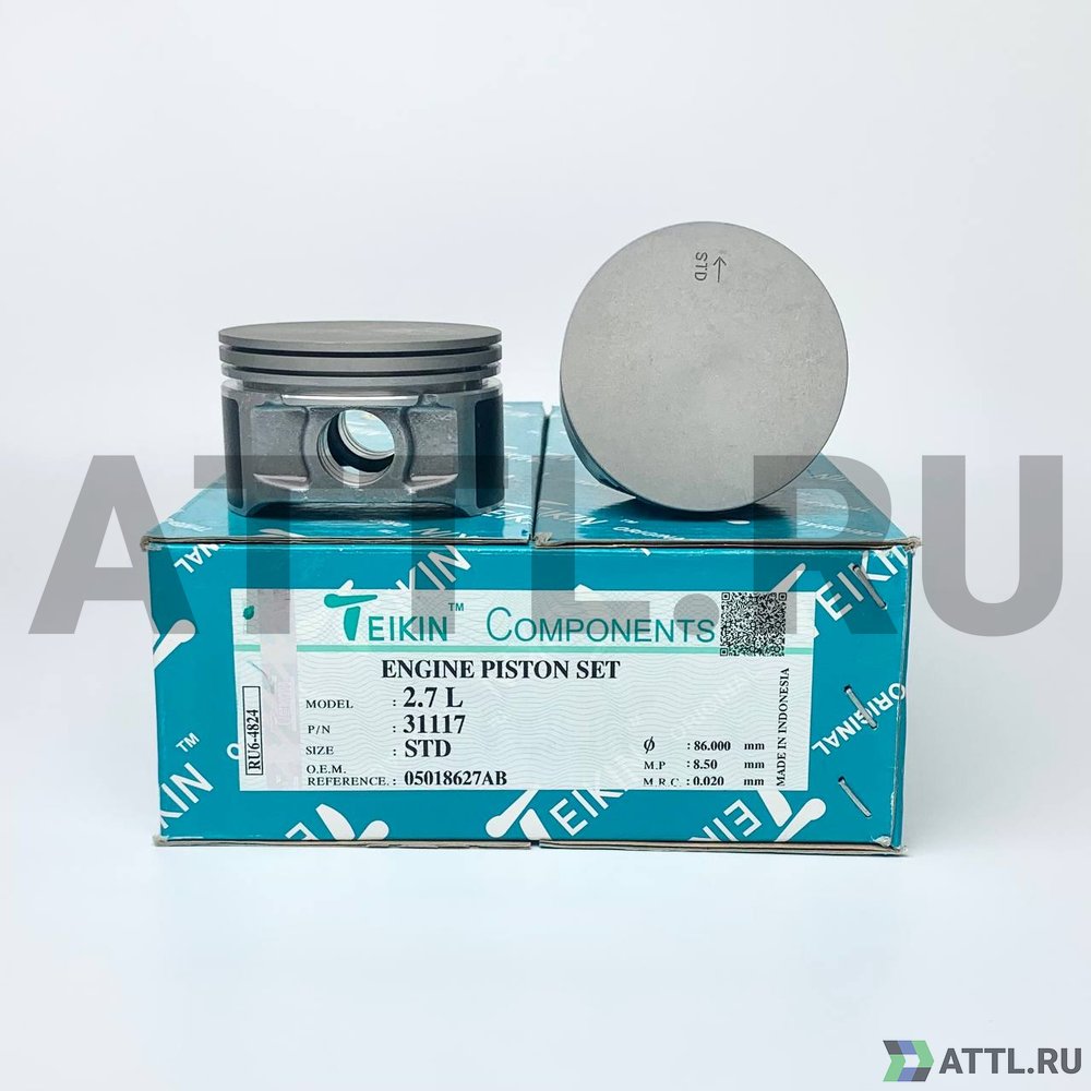 TEIKIN 31117 std Комплект поршней 2.7L d86 STD 1,5-1,5-3