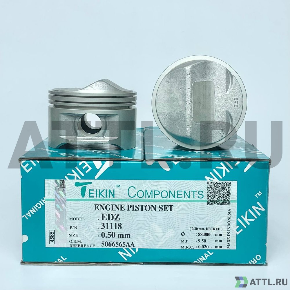 TEIKIN 31118 050 Комплект поршней EDZ d87,5+0.50 1,5-1,5-3