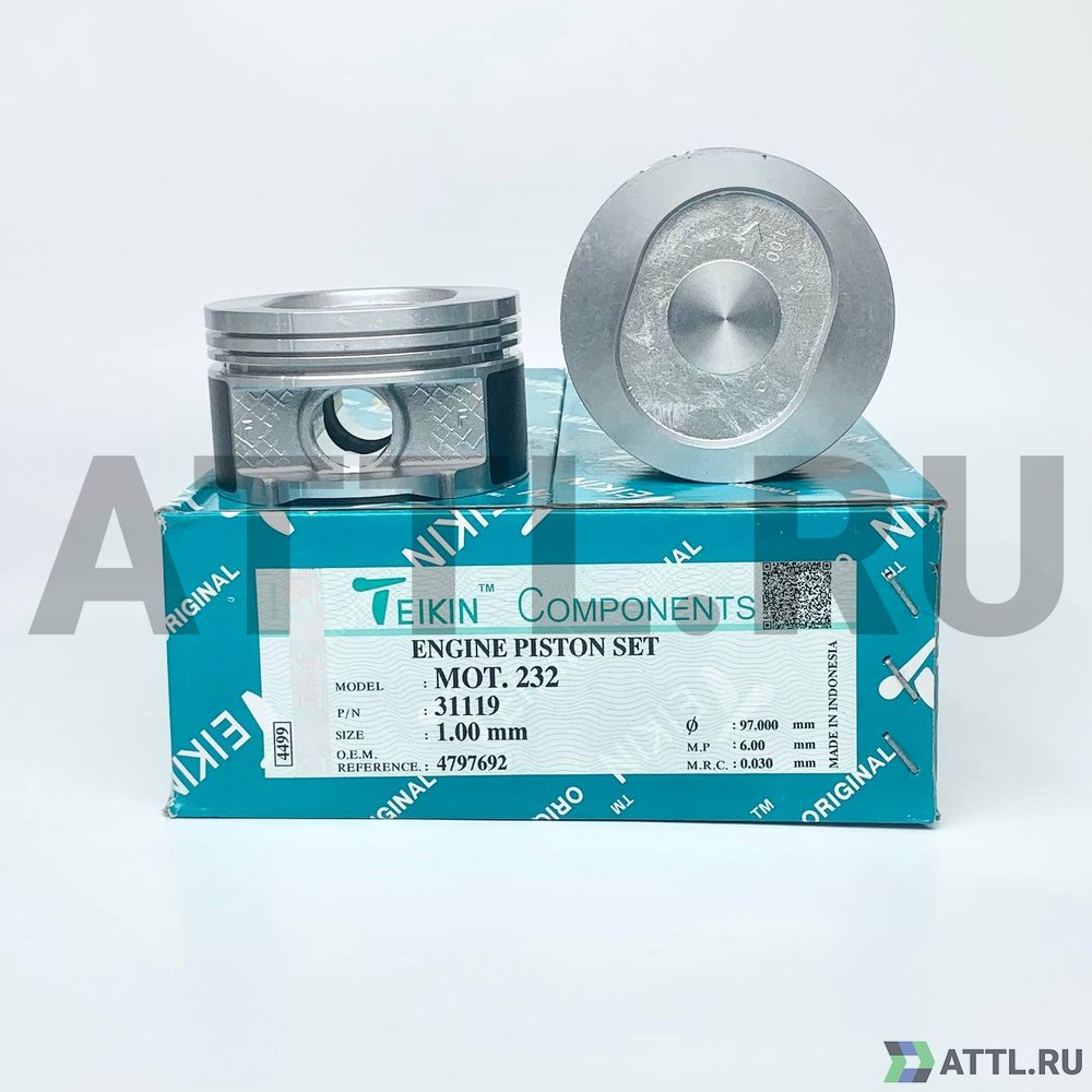 TEIKIN 31119 100 Комплект поршней MOT.232