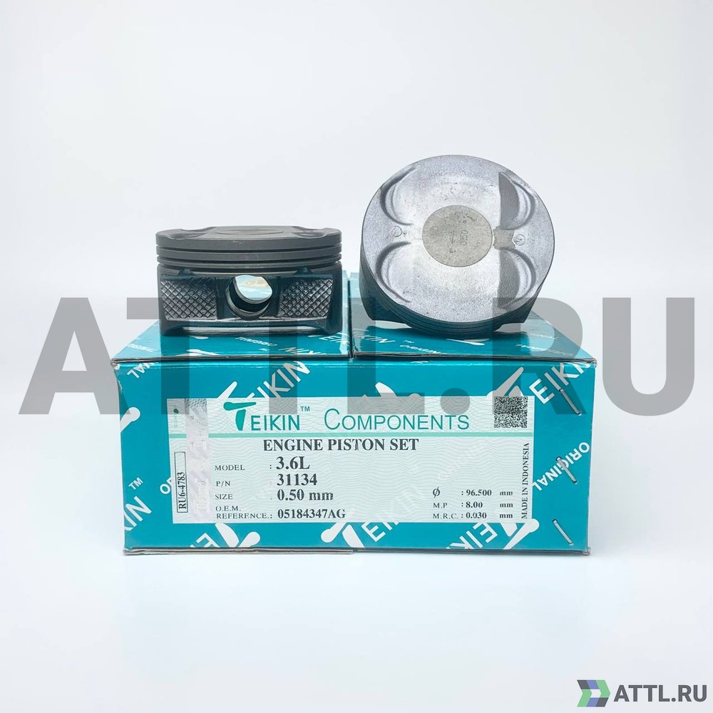 TEIKIN 31134 050 Комплект поршней 3.6L d96+0.50 1,2-1,2-2